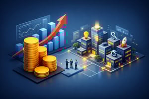 Legal Tech Investment Surge in Isometric Style-2