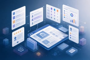Legal Tech Vendor Surrounded By Listicle Cards