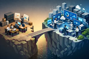 isometric Discover how US law firms are investing in technology leading to a widening gap in capabilities based on firm size and resources Explore the-1